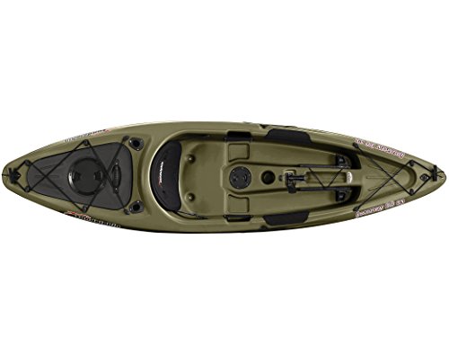 Single Person Fishing Kayak with Portable Accessory Carrier