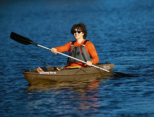 Single Person Fishing Kayak with Portable Accessory Carrier