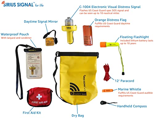 Sirius Signal SB-3L Boating Safety SOS Dry Bag