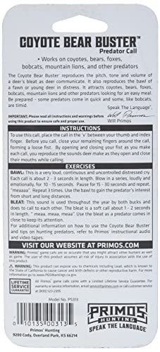 Primos Bear Buster Coyote Call for Hunting Enthusiasts