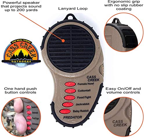Cass Creek Ergo Predator Call - 5-in-1 Coyote Call
