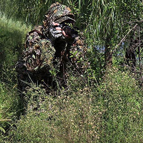 SCYLFEHDP Ghillie Suit 3D Leafy Camo for Men