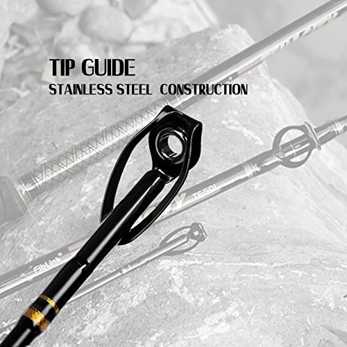 Fiblink Saltwater Offshore Trolling Fishing Rod Heavy Duty