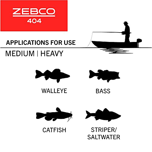 Zebco 404 Spincast Reel Combo with Fishing Rod