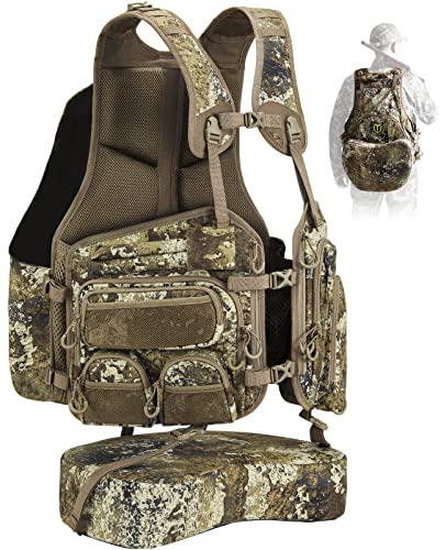 TIDEWE Turkey Vest with Seat Cushion, Game Pouch