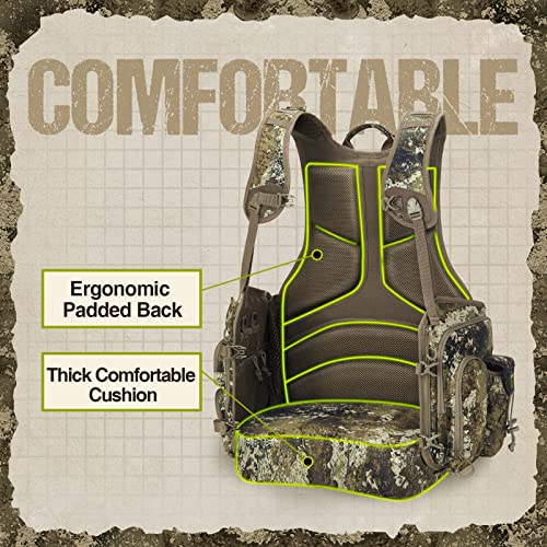 TIDEWE Turkey Vest with Seat Cushion, Game Pouch