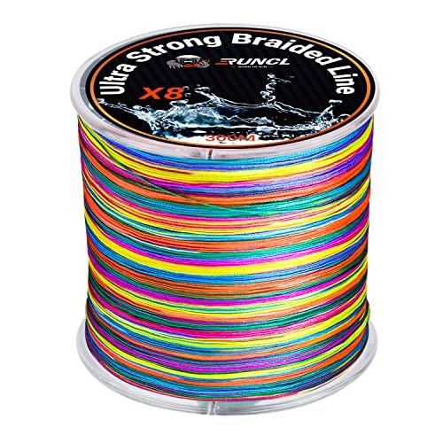 RUNCL Braided Fishing Line - 8 Strand, Abrasion Resistant