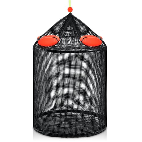 Large Foldable Floating Fish Basket for Live Fish, Collapsible