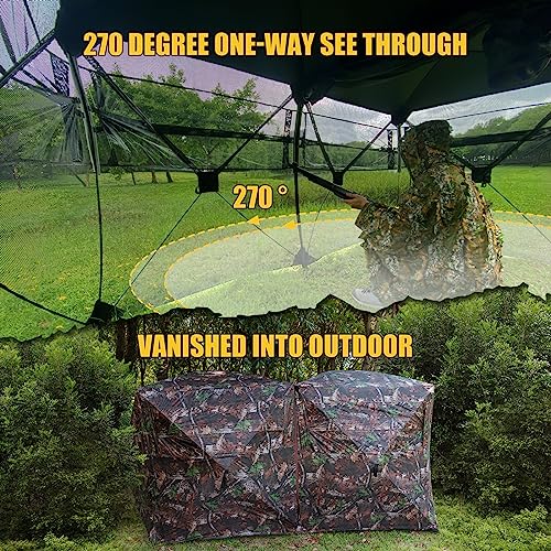 WASAGUN 270 Degree See Through Pop Up Blind