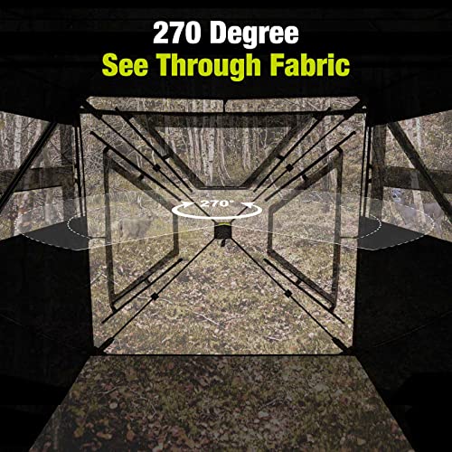 TIDEWE 270°See Through Hunting Blind for 2-3 Persons