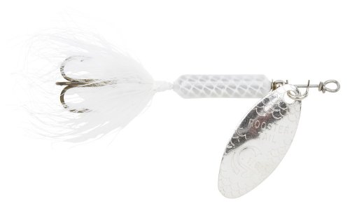 White Yakima Bait Rooster Tail Spinner Lure 1/4 oz