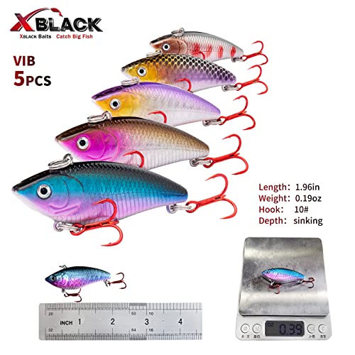 XBLACK VIB Fishing Lures Kit for Big Game