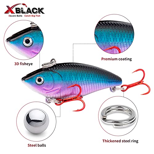 XBLACK VIB Fishing Lures Kit for Big Game