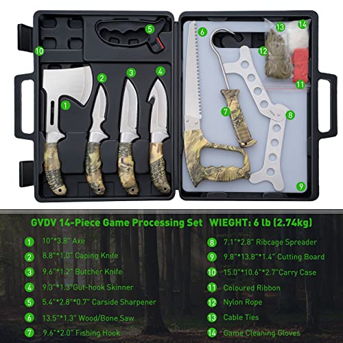 GVDV Hunting Knife Set - Field Dressing Kit