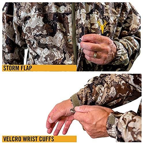 Men's Camo Rain Jacket - Veil Cervidae, Size Medium