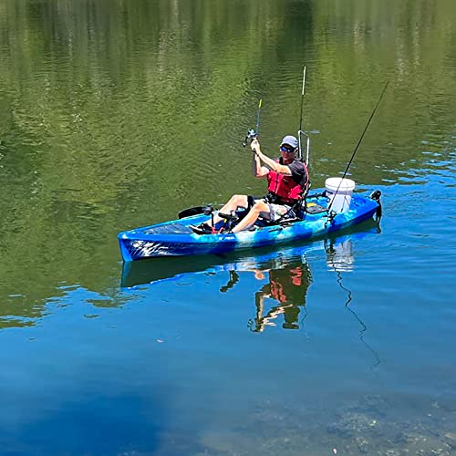 11' Pedal Kayak Fishing Angler | Sit or Stand | 500lbs Capacity | Ocean Lakes Rivers