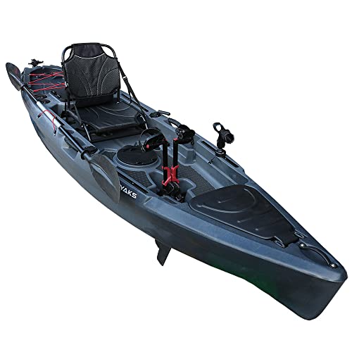 11ft Pedal Drive Fishing Kayak | Stable Design | 500lbs Capacity | Ocean Lakes Rivers Suitable