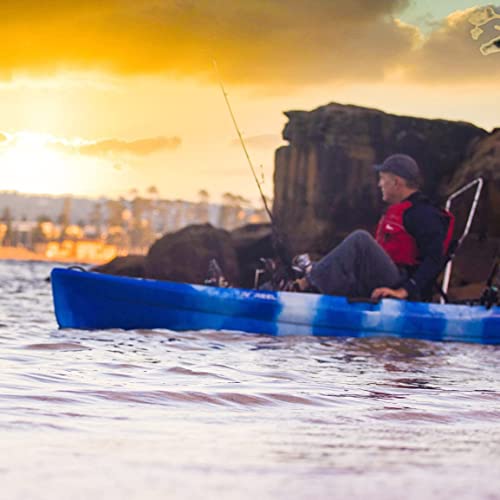 11ft Pedal Drive Fishing Kayak | Stable Design | 500lbs Capacity | Ocean Lakes Rivers Suitable