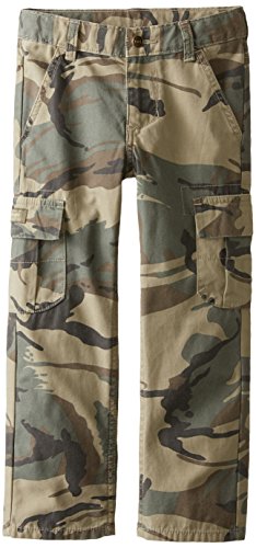 Boys' Wrangler Authentics Classic Cargo Pant, Olive Camo