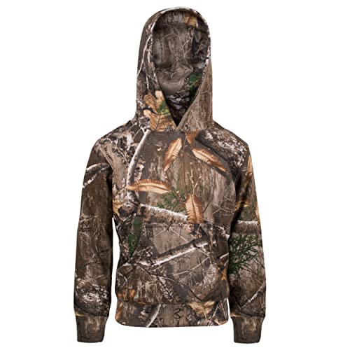 Kids Classic Hunting Camo Pullover Hoodie, Realtree Edge, Large