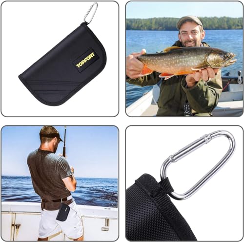 TOPFORT Fishing Spoon Lures Kit with Carry Bag