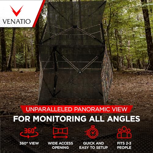 Venatio Camouflage Pop Up Ground Blind - Waterproof