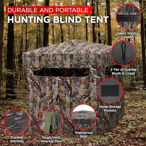 Venatio Camouflage Pop Up Ground Blind - Waterproof
