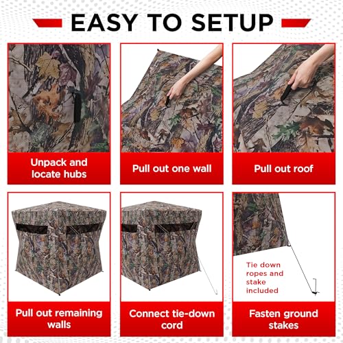 Venatio Camouflage Pop Up Ground Blind - Waterproof