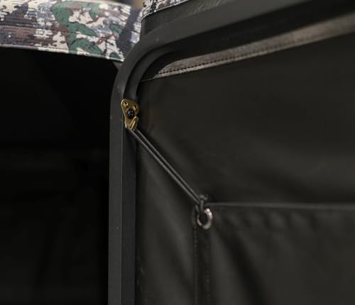 Stealth Camo Ground Blind with Easy Assembly & Windows