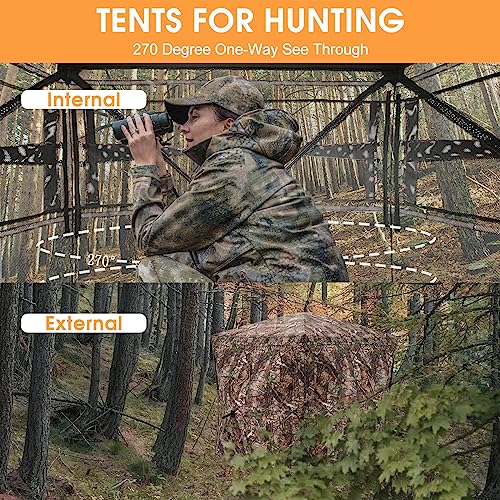 CAMO Popup Ground Blind for Deer & Turkey Hunting