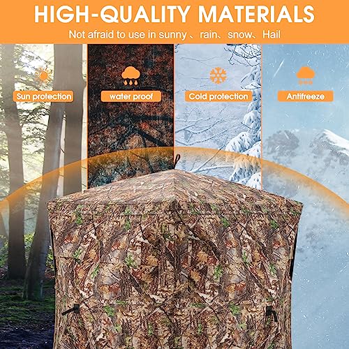 CAMO Popup Ground Blind for Deer & Turkey Hunting