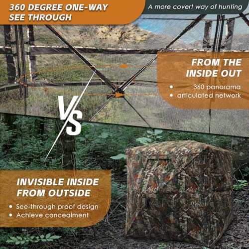 360 Degree Ground Blind with Floor Mat, Pop-up