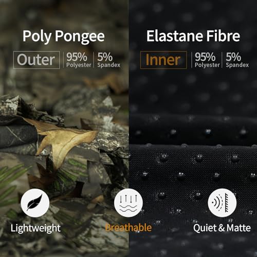 LOOGU Hunting Camo Face Mask, Gloves, Arms Sleeves