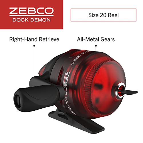 Zebco Dock Demon Fishing Combo with 1-Piece Rod