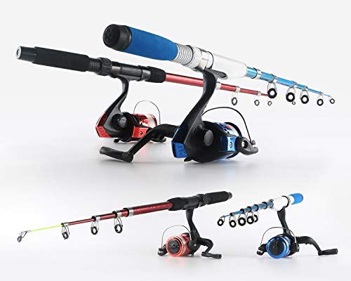 Telescopic Fishing Rod Kit with Spinning Reel and Lures