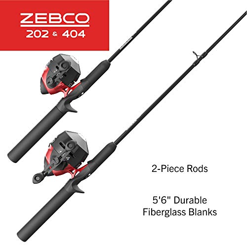Zebco Spincast Reels & Fishing Rod Combos, 2-Pack