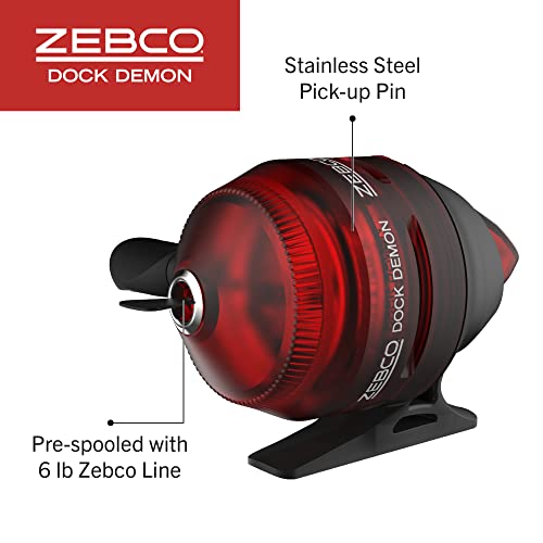 Zebco Dock Demon Fishing Combo with 1-Piece Rod