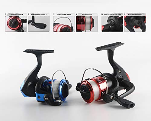 Telescopic Fishing Rod Kit with Spinning Reel and Lures