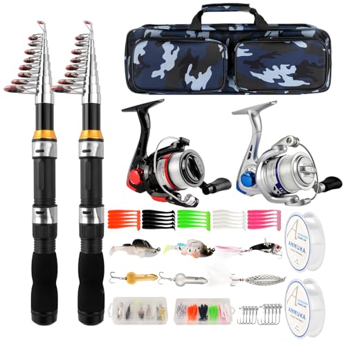 Portable Telescopic Fishing Rod Reel Combo with Accessories