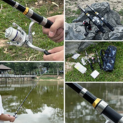 Portable Telescopic Fishing Rod Reel Combo with Accessories
