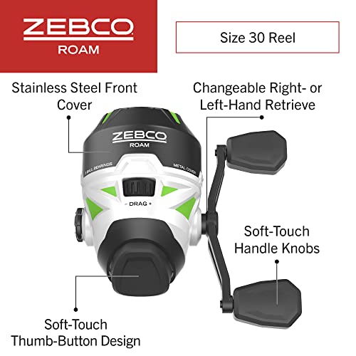Zebco Roam Reel and Telescopic Fishing Rod Combo