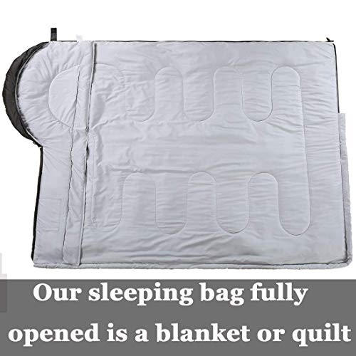 Waterproof Envelope Sleeping Bag for Traveling, Camping, Hiking