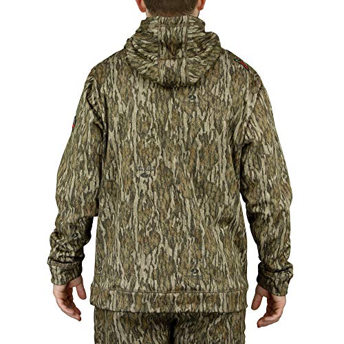 Mossy Oak Men's Camo Hunting Hoodie Fleece, Bottomland