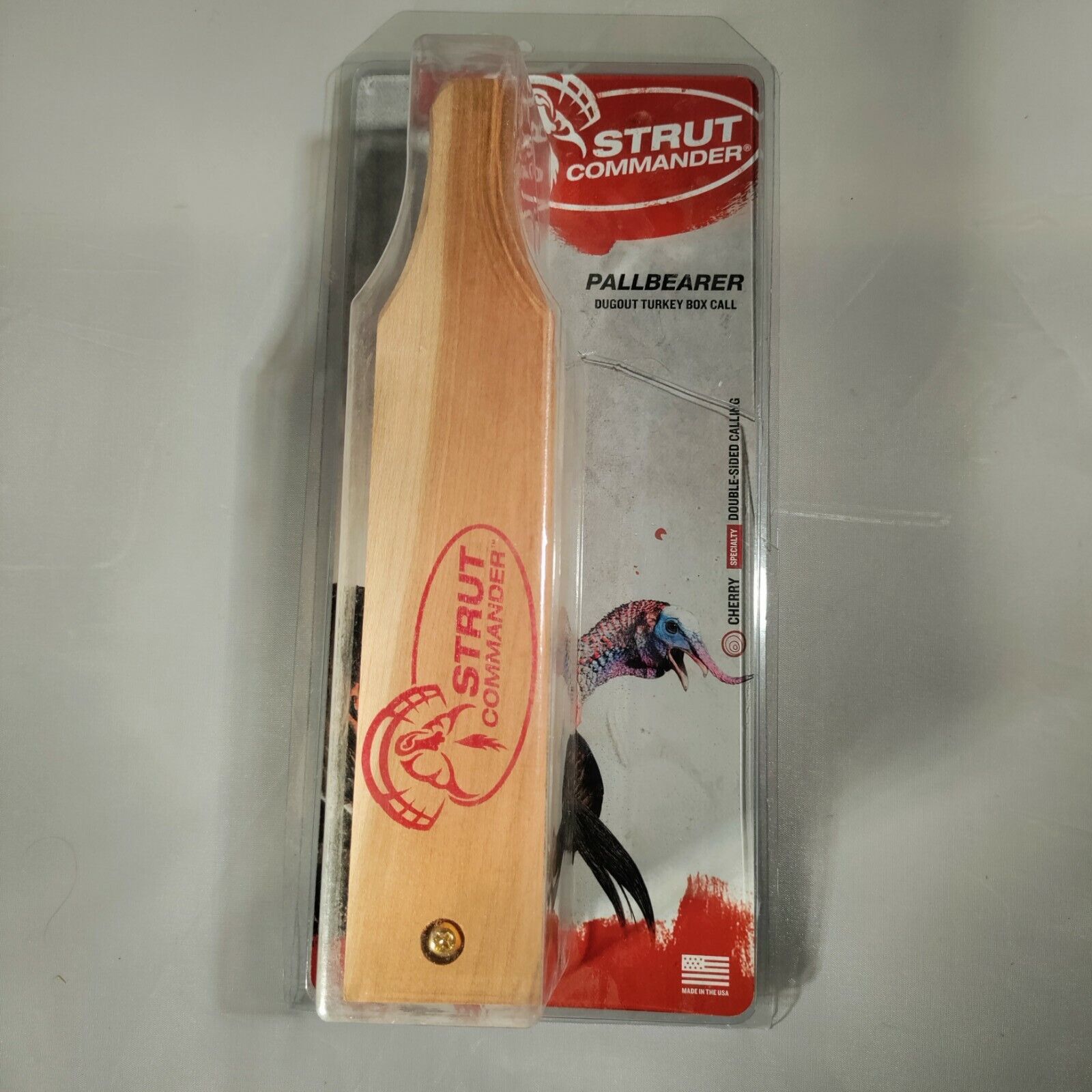 Strut Commander Turkey Call Dugout Pallbearer Box - Affordable, Durable, Effective Dual-Sided Turkey Call