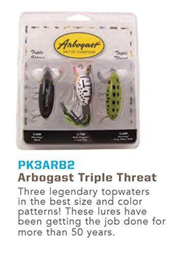 Arbogast Triple Threat Fishing Lure Set