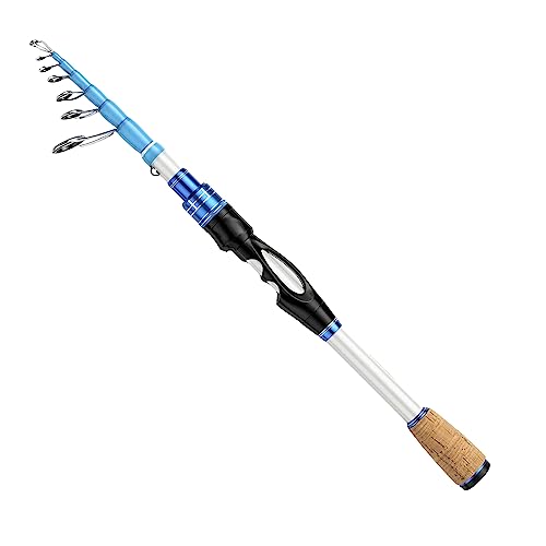 Portable Telescopic Fishing Rod with Carbon Blanks and Cork Grips