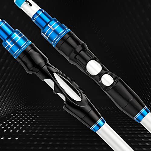 Portable Telescopic Fishing Rod with Carbon Blanks and Cork Grips