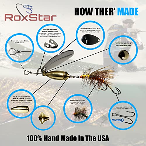 USA Hand-Tied RoxStar Fly Strikers Spinner - 1/8oz