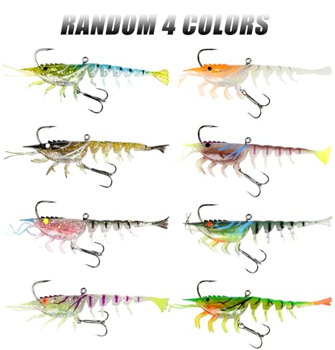 SHOWYEE Soft Plastic Fishing Lures for Bass, Redfish