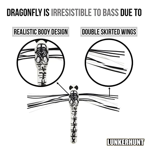 Dragonfly Weedless Bass Fishing Lures | Realistic Top Water